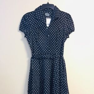 NWT H & R TEA PARTY POLKA DOT DRESS